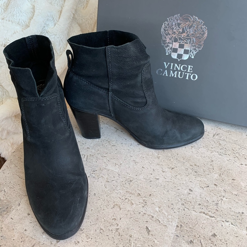 Vince Camuto Black Cut Bootie